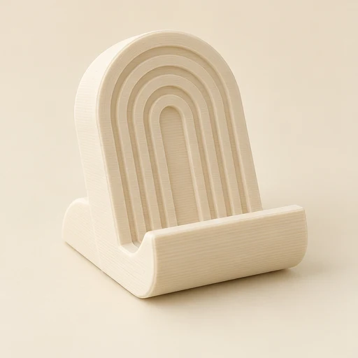 Arc phone stand